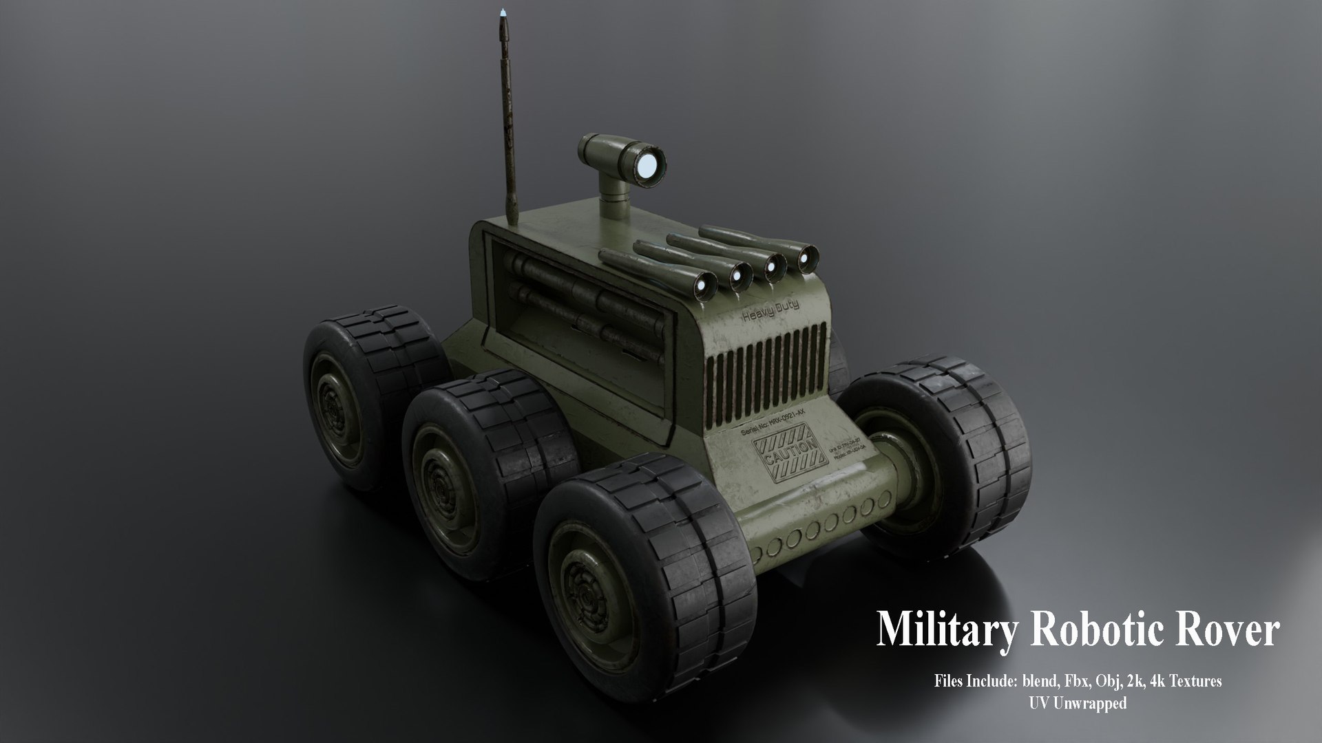 Free Military Robotic Rover 3D - TurboSquid 2552182