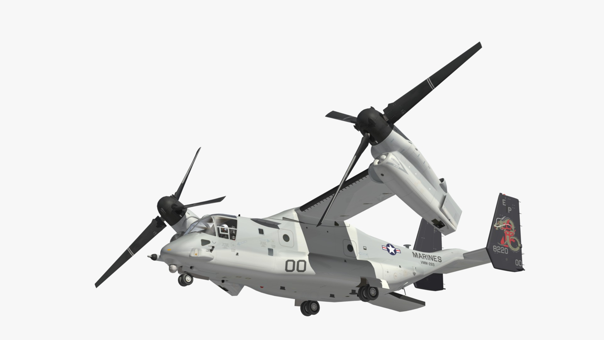 V22 Osprey VMM265 3D model - TurboSquid 1995711