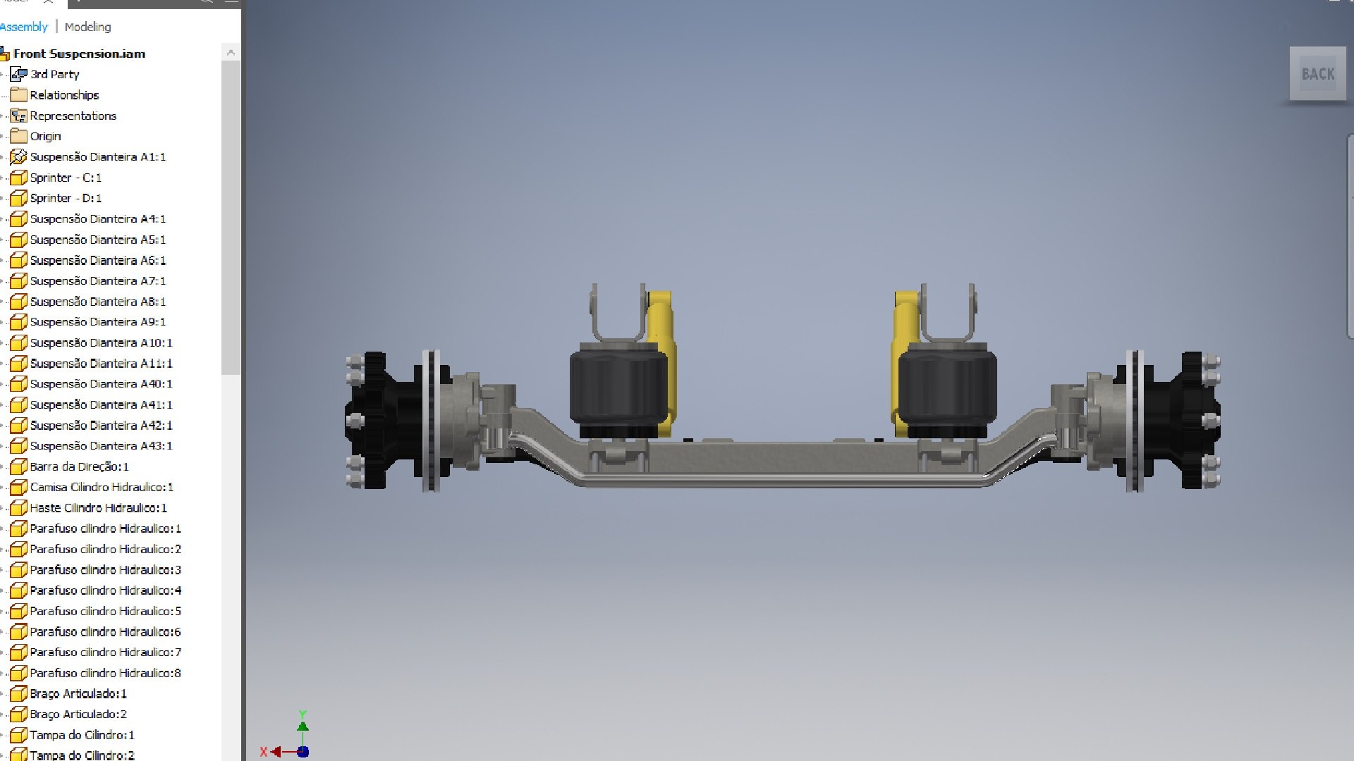 Front suspension vehicle 3D model - TurboSquid 1797257