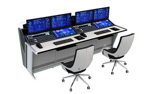 3D Control Room Desk 03