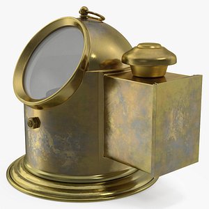 Vintage Marine Binnacle Boat Oil Lamp Old Brass model