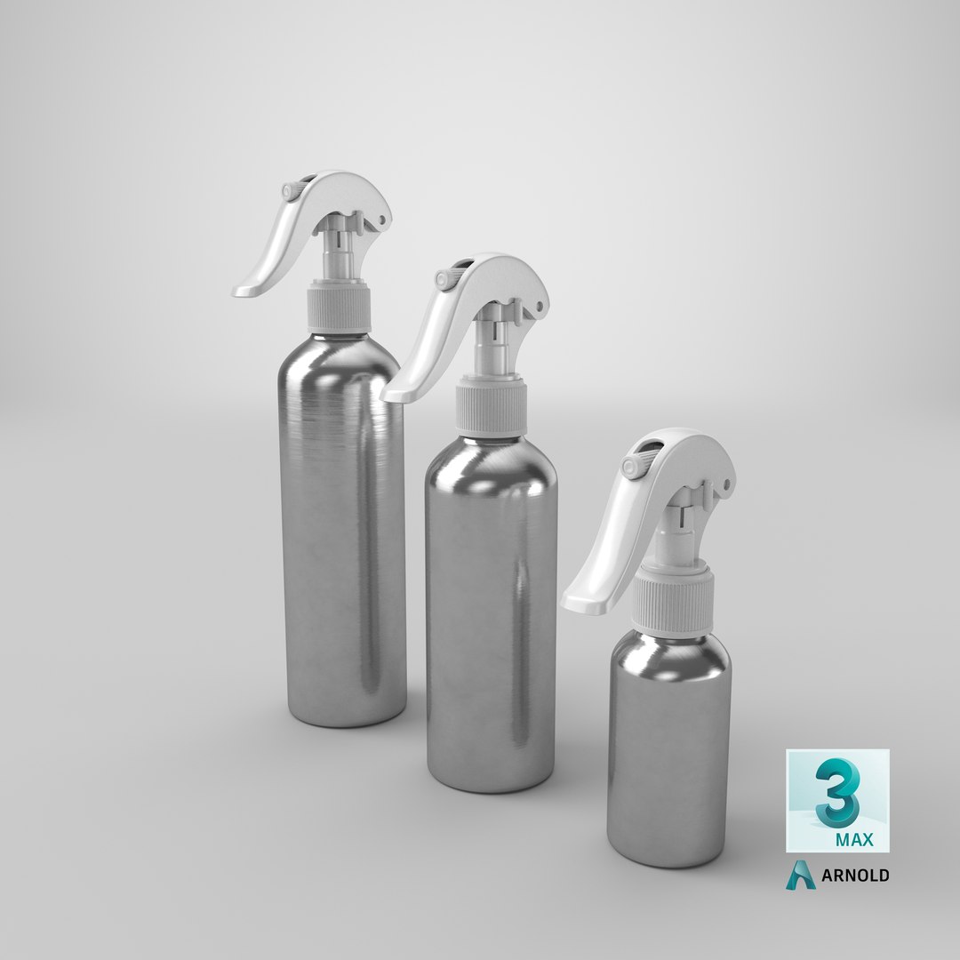 3D spray bottles aluminum white https://p.turbosquid.com/ts-thumb/xW/456x2G/UhKFu2uA/stemcell_max_arnold_render/png/1599236181/1920x1080/fit_q87/59b54cf68985c6c2ea13321ea5cfcaf3ac7ad695/stemcell_max_arnold_render.jpg