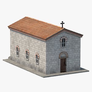 3D Medieval Church 04 model
