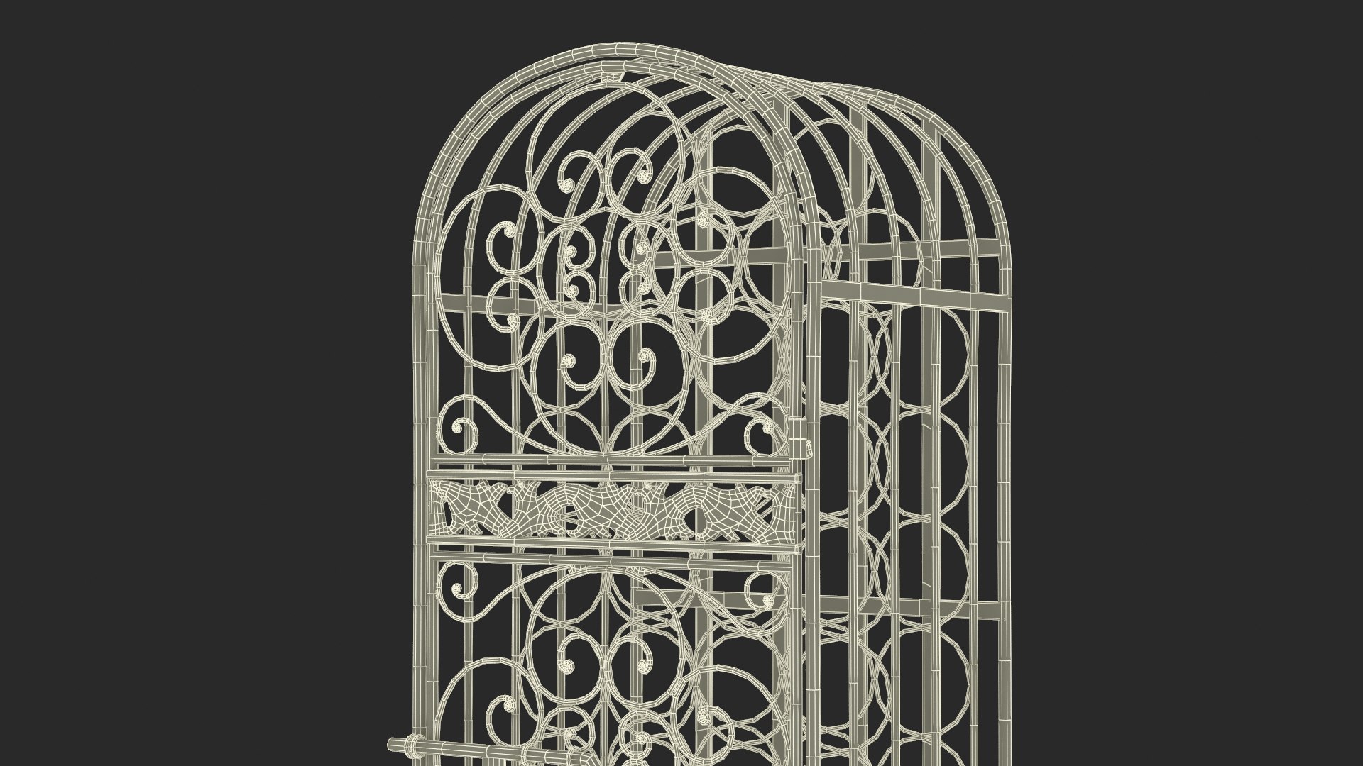 3D Lockable Wine Cage New TurboSquid 2293283