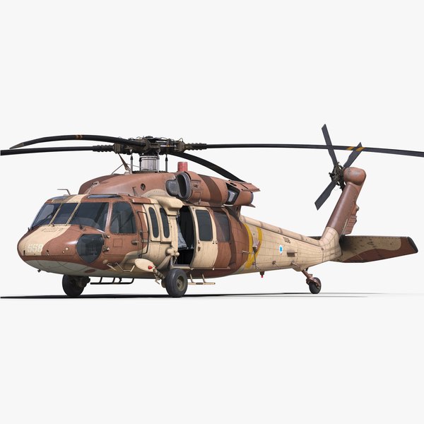 シコルスキーUH-60ブラックホークミリタリーイスラエル実用ヘリコプター3Dモデル - TurboSquid 1086075