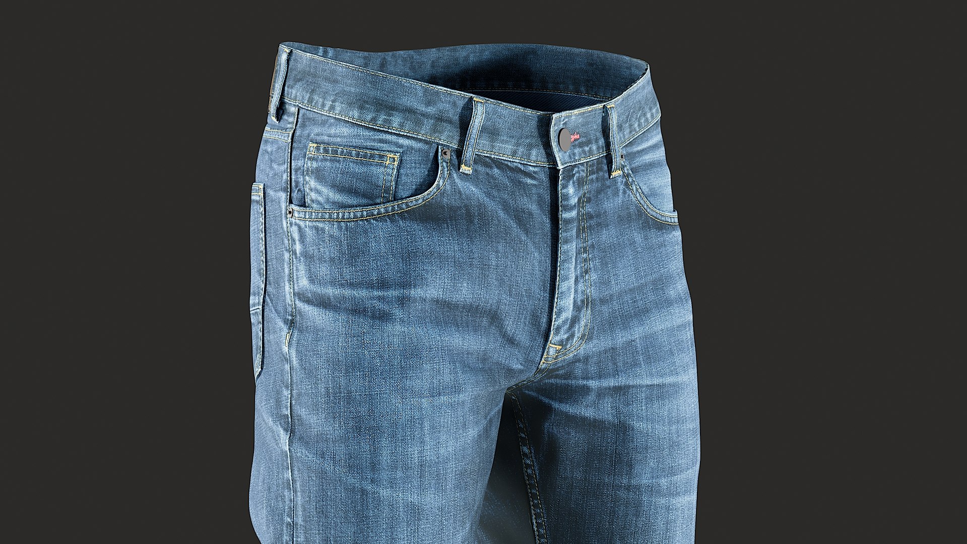 Realistic men s pants 3D model - TurboSquid 1570634