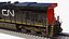 locomotive ge es44ac bnsf 3D