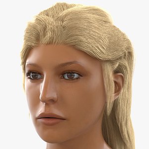 Female Mediterranean Head 3D Model