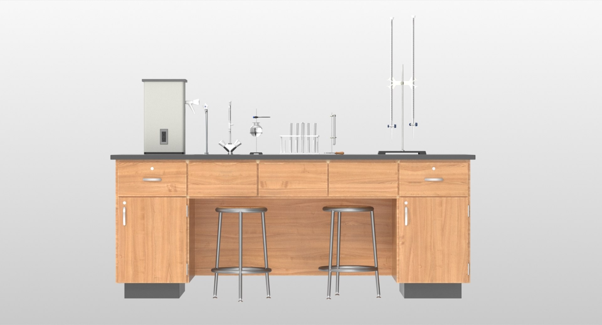 Realistic Laboratory Equipment Desk Model - TurboSquid 1237805