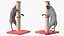 3D model Cat Playing With A Scratching Post