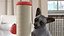 3D model Cat Playing With A Scratching Post