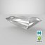 3D model Baguette Cut Diamond
