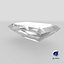 3D model Baguette Cut Diamond