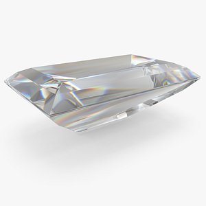 3D model Baguette Cut Diamond