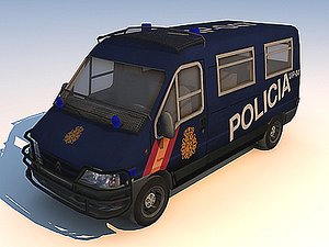 riot squad vehicle 3d max