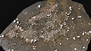 3D debris stones beach part13 PBR photogrammetry