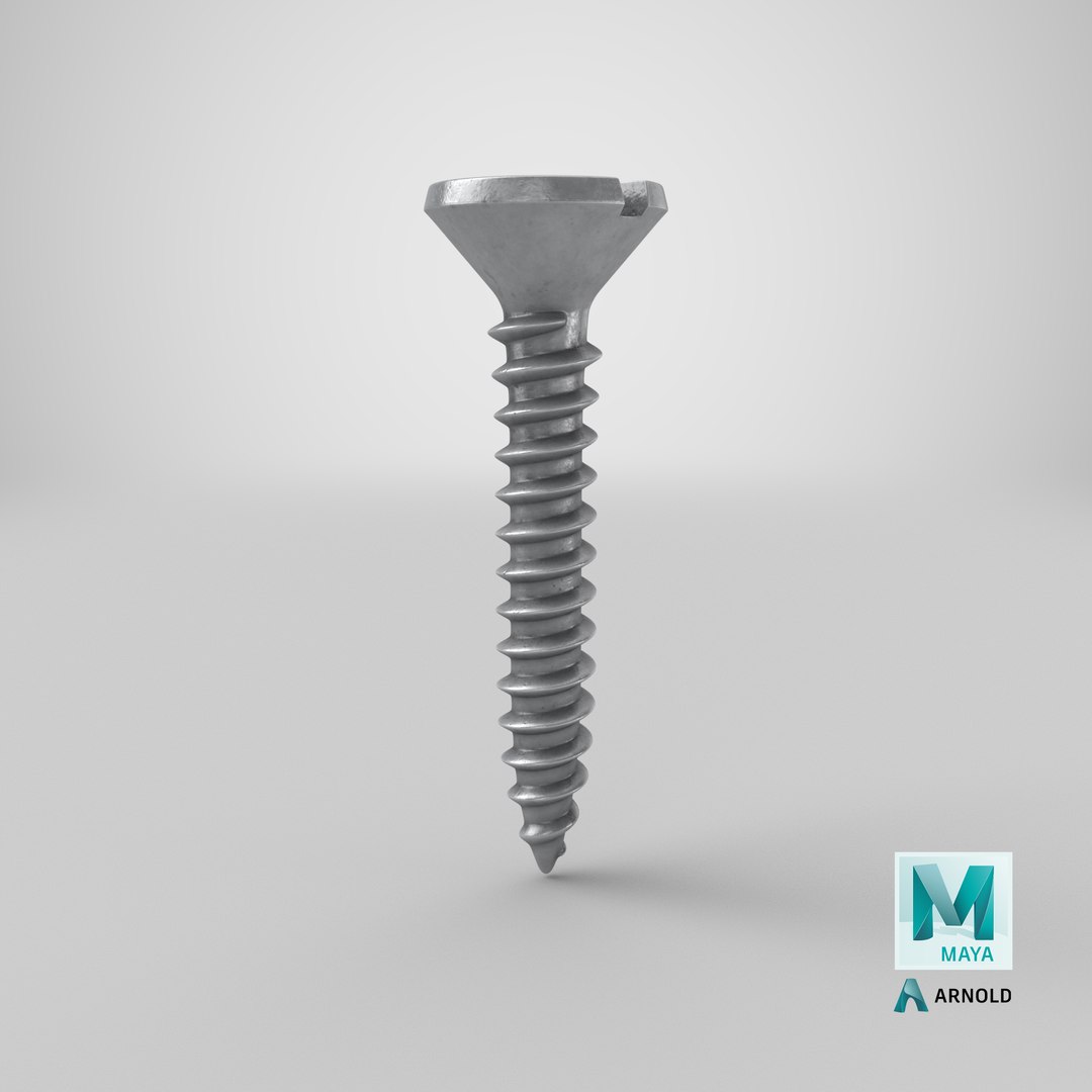 3D flat head screw model https://p.turbosquid.com/ts-thumb/xW/MnuDEv/3EAa6Fn7/stemcell_maya_arnold_render/png/1594668890/1920x1080/fit_q87/36d4db484d7cd810ab9b21ec4c623152bb292826/stemcell_maya_arnold_render.jpg