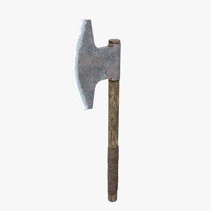 3D Medieval Axe 03