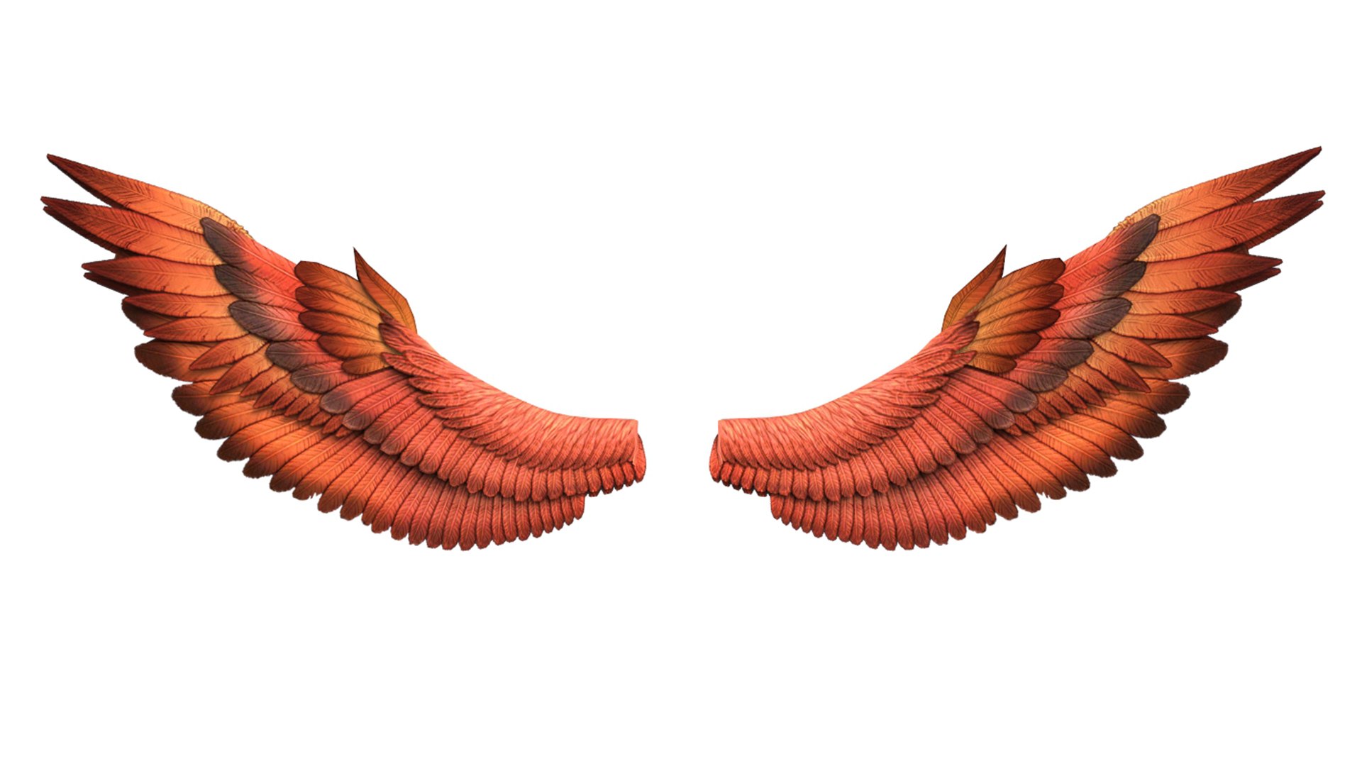 Fantasy Red Wings 3D Model - TurboSquid 1994542