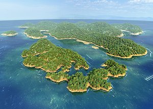 3D model Island