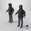 Man and Woman in Winter Outfit 1 3D model