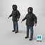 Man and Woman in Winter Outfit 1 3D model