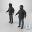 Man and Woman in Winter Outfit 1 3D model
