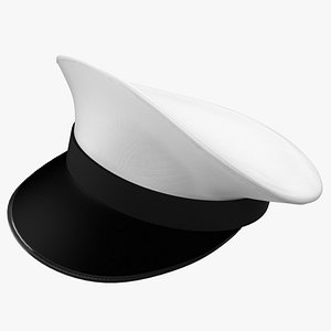 3D model Navy Commander Hat