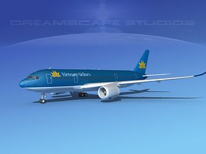 airbus a350 3d model