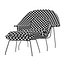 womb chair ottoman eero saarinen 3D model