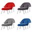 womb chair ottoman eero saarinen 3D model