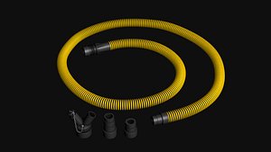 Industrial vacuum cleaner hose 3D
