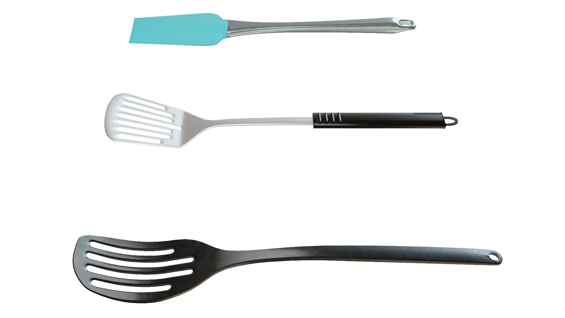 Spatula Set 3D Model - TurboSquid 1999546