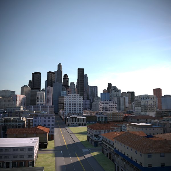 3D City Cityscape Model - TurboSquid 1674597
