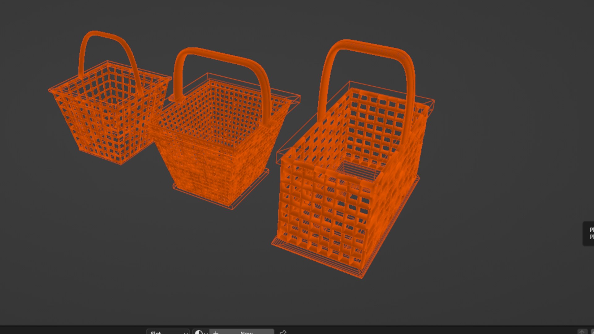 PLASTIC SHOPPING BASKET 3D Model TurboSquid 2117009