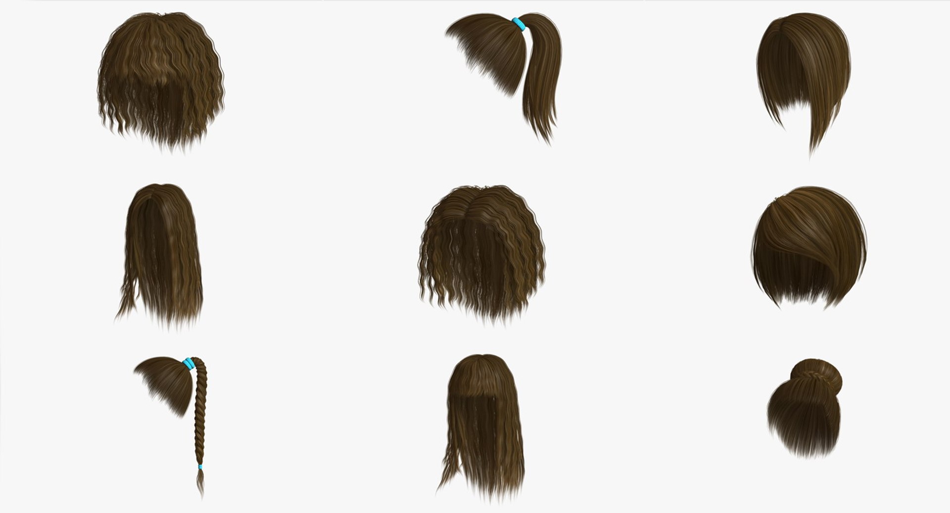 Hair Free 3D Models download - Free3D