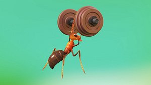 Ants black ants insects Formicidae arthropods army 3D model