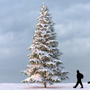 3d winter tree