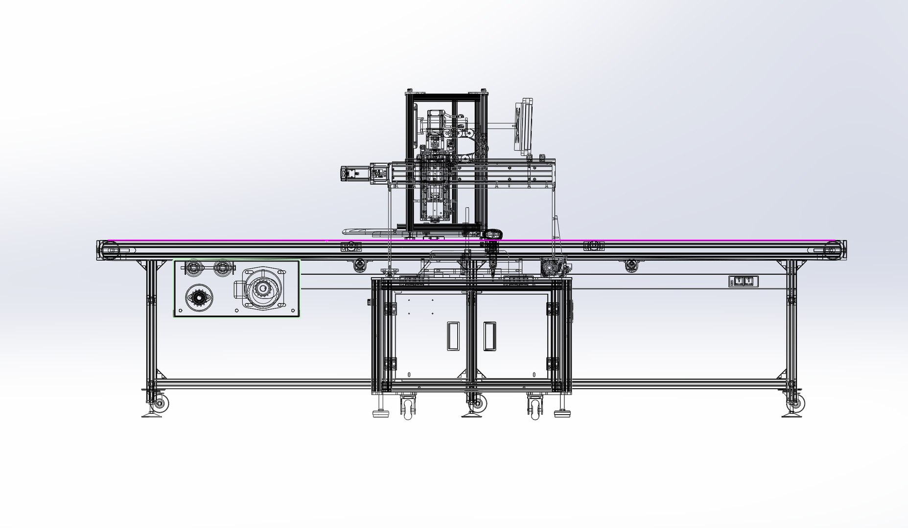 Automatic Weighing Assembly Line Model - TurboSquid 1801390