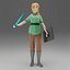 Stylized Alex Minecraft low-poly
