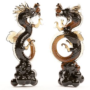 Chinese Dragon Statue in various finishes