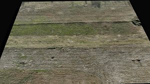 3D landscape grass field large area 150m part2 drone scan model