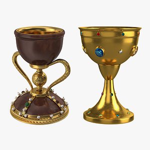 jeweled cups 3D model