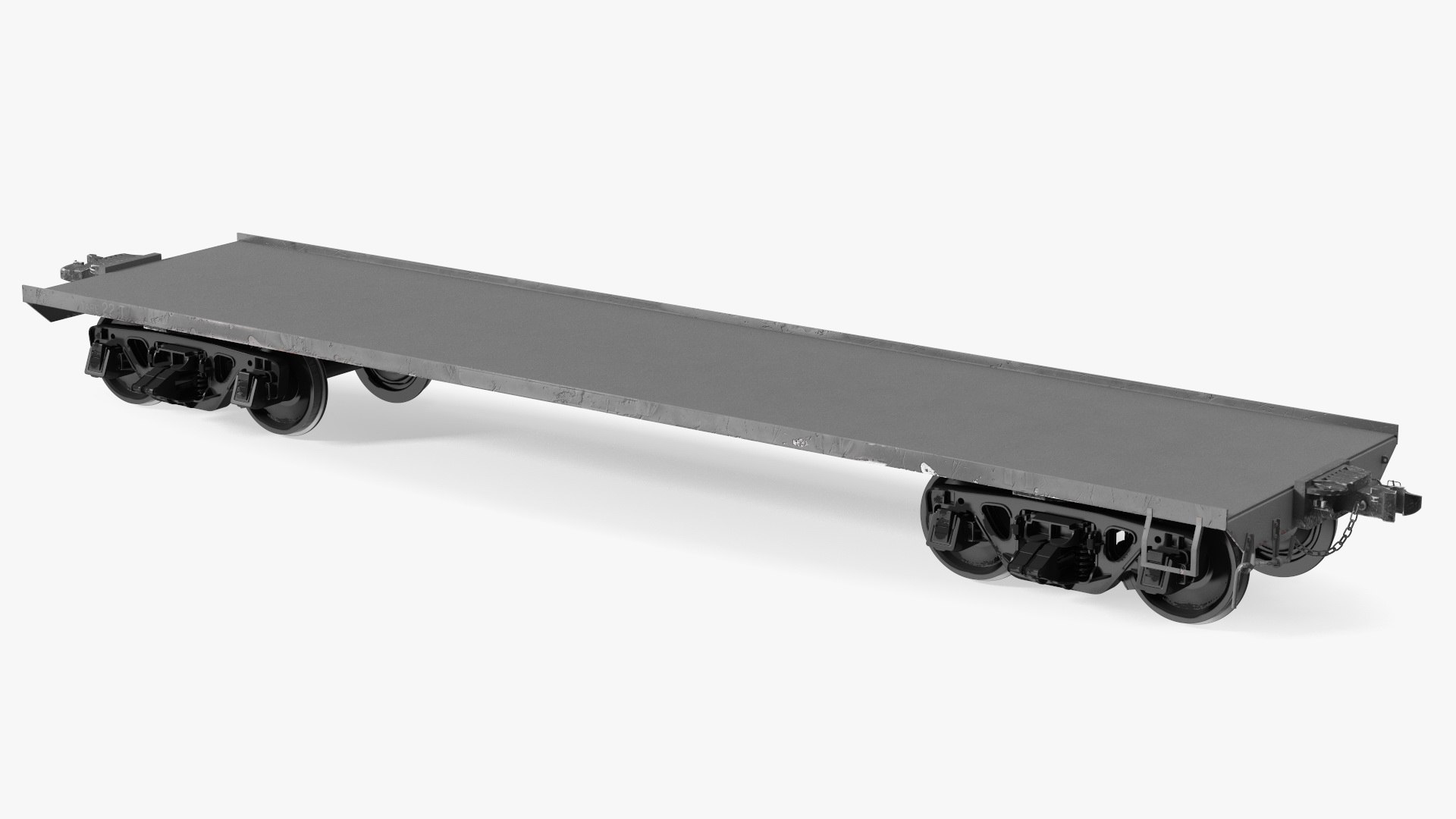 Cargo Wagon Platform 3D model preview