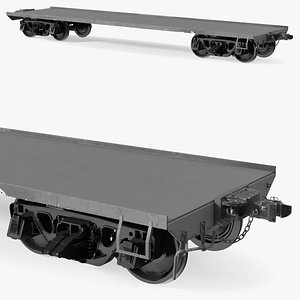 Cargo Wagon Platform 3D model