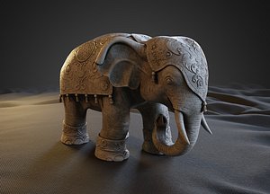 3D model Elephant statue