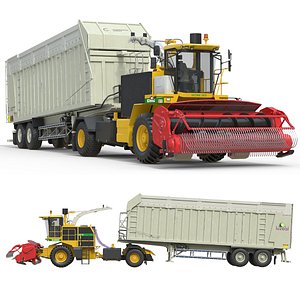 CMC Saturne 5800 Harvester With Trailer