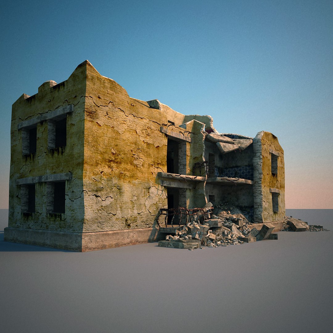 3dsmax destroyed house v3