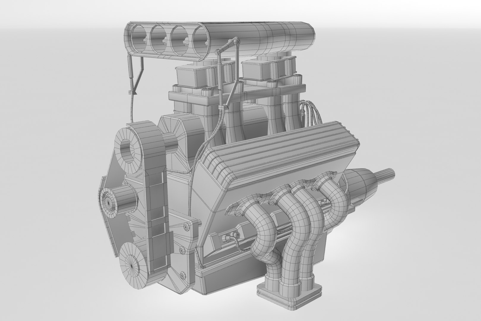 3D V8 Engine - TurboSquid 1703456