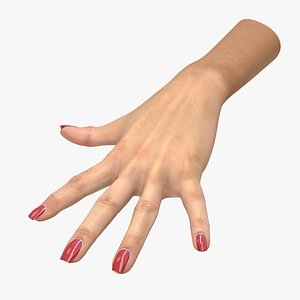 Hand 3D model female left